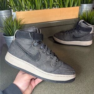 Nike Air Force 1 Hi SE Black Denim 860544-003 Women’s Size 9 Value $ 160 Shoes